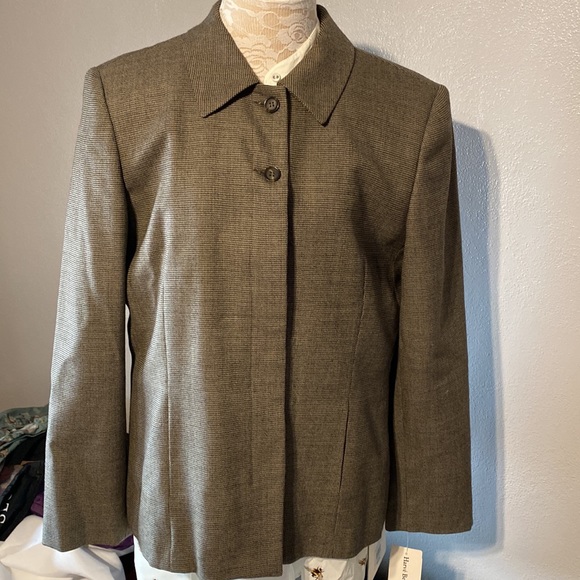 Harve Benard Vintage Womens Size 12 Button Up Lined Wool Jacket/ Blazer - Picture 7 of 8